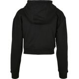 Urban Classics - Short Terry Crop Hoodie - Zwart