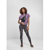 Urban Classics Damen Leggings Ladies AOP Leggings Geometric Black