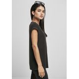 Urban Classics - Extended Shoulder Dames T-shirt - Zwart