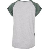 Urban Classics - Contrast Raglan Dames T-shirt Grijs