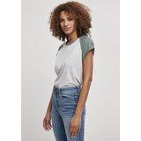 Urban Classics - Contrast Raglan Dames T-shirt Grijs
