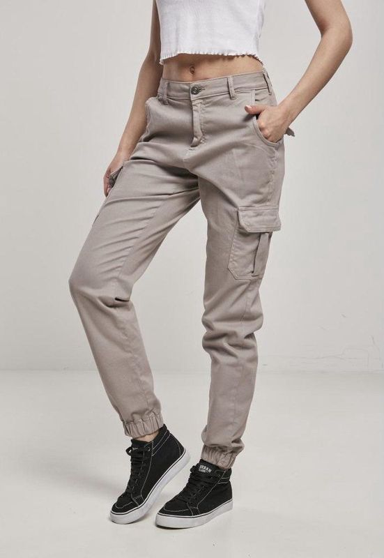 Urban Classics - High Waist Cargobroek   Roze