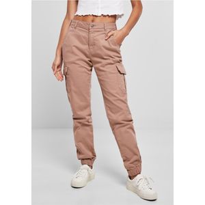 Urban Classics - High Waist Cargobroek   Roze