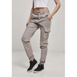Urban Classics - High Waist Cargo Pants - Duskrose - Katoen 98% - 2 Zakken