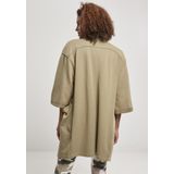 Urban Classics - Oversized Terry Cardigan - Kaki - Katoen en Polyester