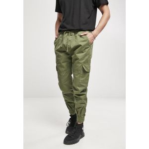 Urban Classics Herenbroek Military Jogg Cargo Pants met opgestikte zakken voor mannen, verkrijgbaar in 6 kleuren, maten XS - 5XL, Newolive, 3XL