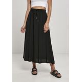 Urban Classics - Midi Skirt - Rok - Zwart - 100% Viscose