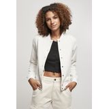 Urban Classics - 2-Tone Collegejack - Zwart/Wit - Sweatmateriaal