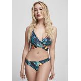 Urban Classics - Dames Bikini - All-Over Print - Tweedelig - Wikkeltop