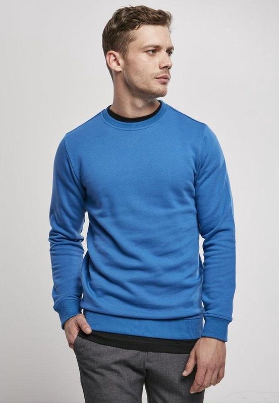 Urban Classics - Organic Basic Crew Sweater/trui - Blauw