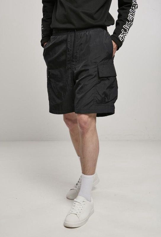 Urban Classics - Nylon Cargo Cargo Korte broek - Zwart