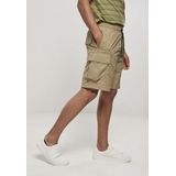 Urban Classics - Cargo Shorts - Kaki - Nylon - Met Opgestikte Zakken