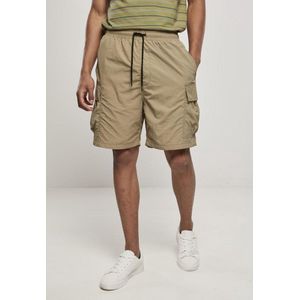Urban Classics - Nylon Cargo Shorts - Groen - Crinkle Nylon - Losse Pasvorm