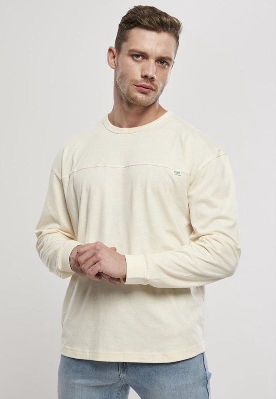Urban Classics - Organic Cotton Short Curved Oversized Longsleeve shirt - Creme