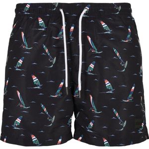 Urban Classics Zwembroek voor heren, met patroon, verkrijgbaar in vele kleurvarianten, maten XS-6XL, Surf Aop, S