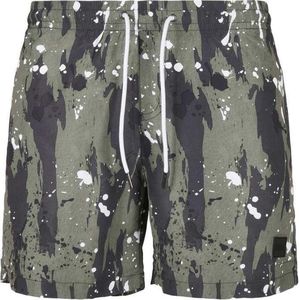 Urban Classics heren zwembroek Pattern Swim Shorts, White Dot Camo Aop, XL