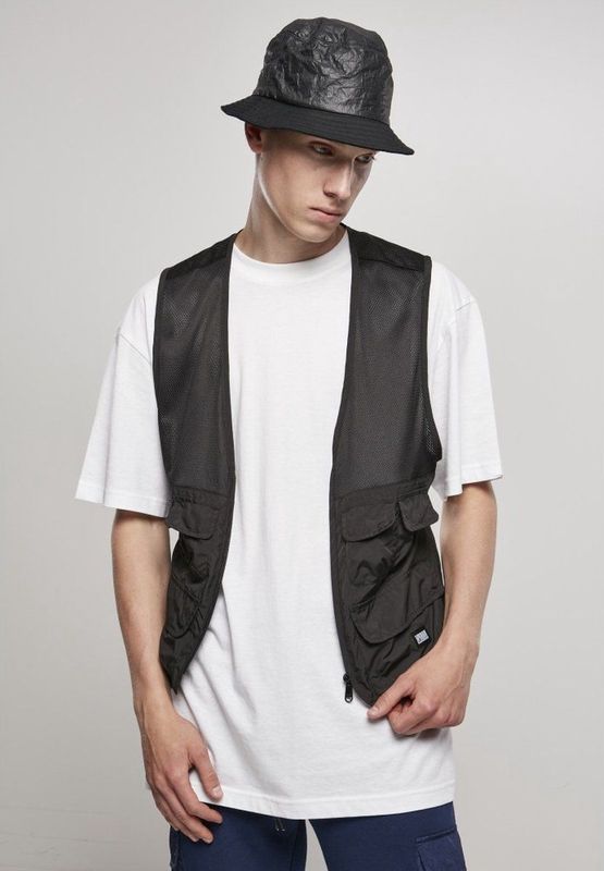 Urban Classics - Light Pocket Mouwloos jacket - Zwart