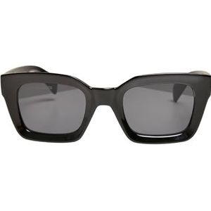 Urban Classics Sunglasses Poros With Chain Uniseks Zonnebril, zwart/bruin, zwart/zwart, One Size