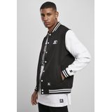 Starter Black Label - Fleece College jacket - M - Zwart/Wit