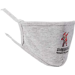 Urban Classics - Dabbing Christmas Face Mask heather grey one size Masker - Mondkapje - Grijs