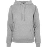 Ladies Basic Hoodie met capuchon Heather Grey