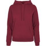 Build Your Brand - Ladies Basic Hoodie - Burgundy - Dameshoodie
