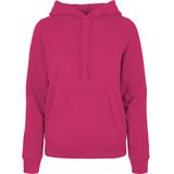Ladies Basic Hoodie met capuchon Hibiscus Pink