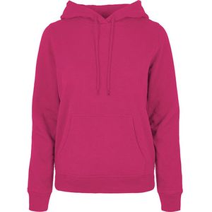 Ladies Basic Hoodie met capuchon Hibiscus Pink