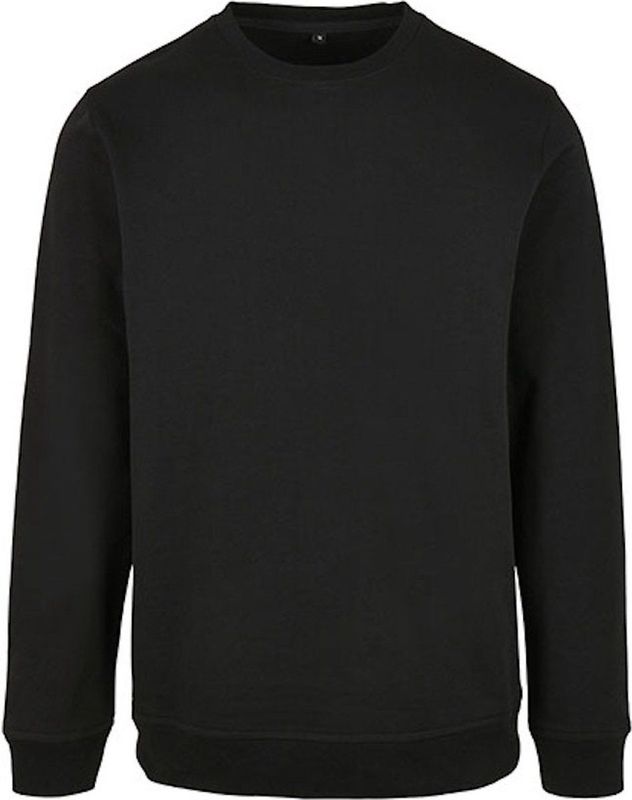 Basic Crewneck Sweater met ronde hals Black