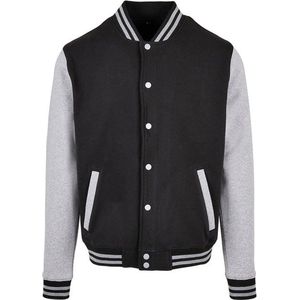 Build Your Brand Basic College Jacket Zwart 3XL Man