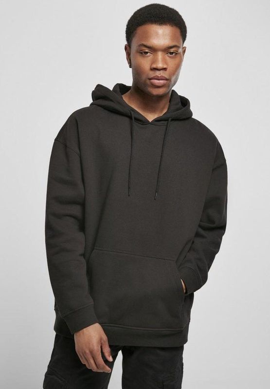 Build Your Brand - Basic Oversize Hoody - Zwart - Katoen