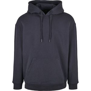 Build Your Brand - Oversized Hoodie - Navy - Met Capuchon
