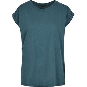 Build Your Brand - Extended Shoulder Tee - Teal - Dames T-shirt