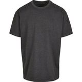 Build your Brand Heavy Oversize Tee BY102 - Charcoal (Heather)