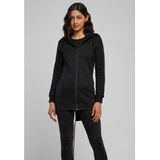 Build Your Brand - Ladies Sweat Parka - Jas - Zwart - Katoenmix met Capuchon en Kangoeroezak