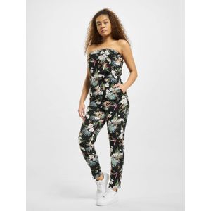 Urban Classics - Jumpsuit - Gemengde Kleuren/Zwart - Viscose - Bloemenprint