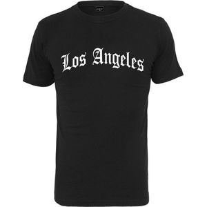 Mister Tee - Los Angeles Wording Heren T-shirt - Zwart