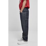 Southpole - Embroidery Denim raw Broek rechte pijpen Blauw