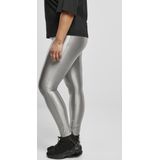 Urban Classics - Highwaist Shiny Metalic Legging - Zilverkleurig