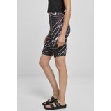 Urban Classics - Korte Cycle Broek - Zwart - AOP Geometric