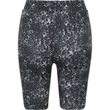 Urban Classics - AOP 2-Pack Korte cycle broek - Zwart/Wit