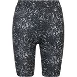 Urban Classics - AOP 2-Pack Korte cycle broek - Zwart/Wit