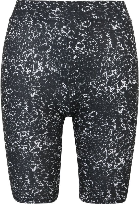 Urban Classics - AOP 2-Pack Korte cycle broek - Zwart/Wit