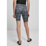 Urban Classics - AOP 2-Pack Korte cycle broek - Zwart/Wit