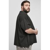 Urban Classics - Oversized Henley Heren T-shirt - Zwart