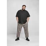 Urban Classics - Oversized Henley Heren T-shirt - Zwart