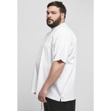 Urban Classics - Oversized Mock Neck Heren T-shirt - Wit
