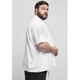 Urban Classics - Oversized Mock Neck Heren T-shirt - Wit
