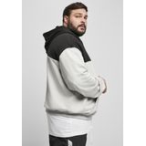 Urban Classics - Upper Block Hoodie/trui - Bordeaux rood/Zwart