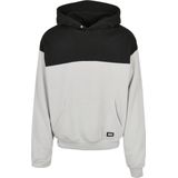 Urban Classics - Upper Block Hoodie/trui - Bordeaux rood/Zwart